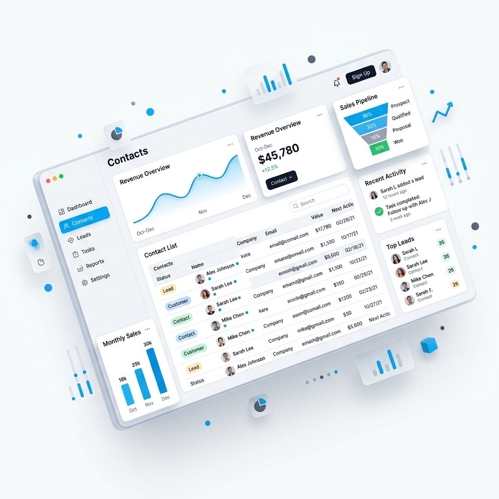 Quantum Contact Dashboard